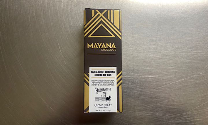 3.5 oz.-- Nuts About Cheddar Mayana Chocolate Bar